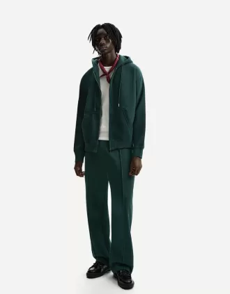 Pantalón ancho de felpa Green