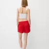 Pantalón corto retro con raya lateral Red