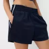 Pantalón corto retro con raya lateral Navy