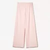Pantalón de felpa con costuras laterales. Pink