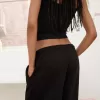 Pantalón de felpa súper ancho Black