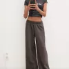 Pantalón de felpa súper ancho Grey