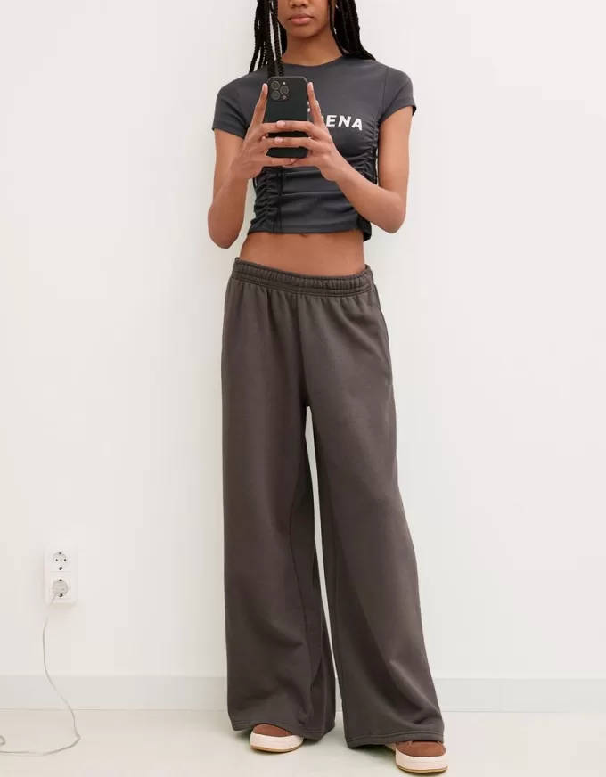Pantalón de felpa súper ancho Grey