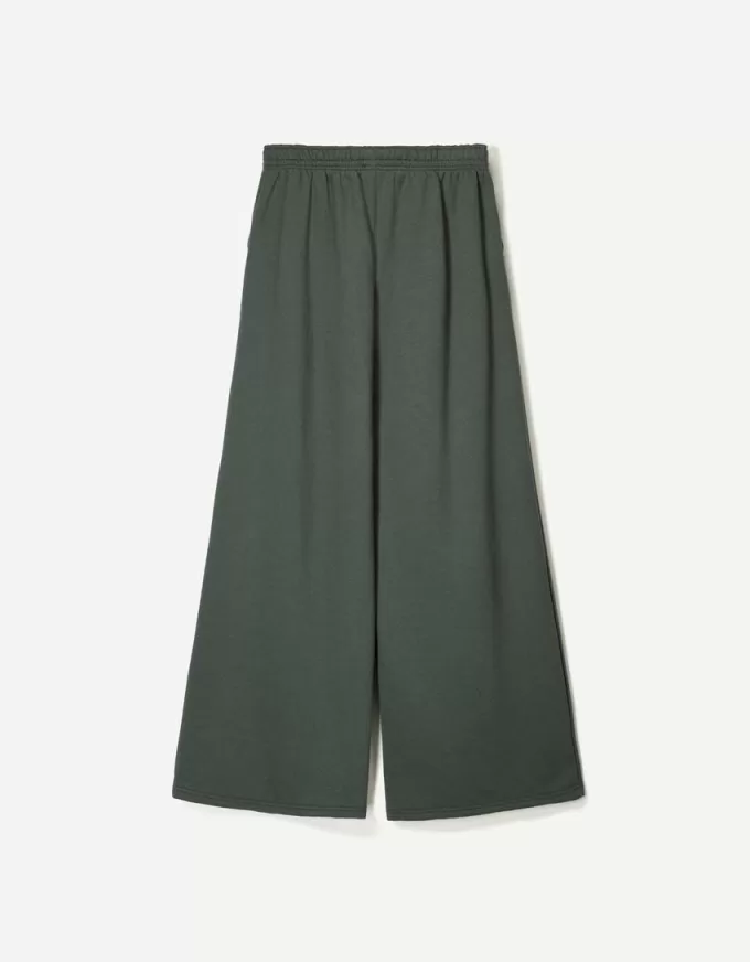 Pantalón de felpa súper ancho Khaki