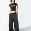 Pantalón de felpa súper ancho Khaki