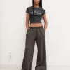 Pantalón de felpa súper ancho Grey