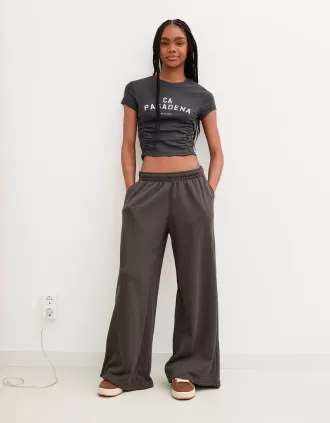 Pantalón de felpa súper ancho Grey