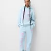Pantalón deportivo con estampado Light blue