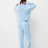 Pantalón deportivo con estampado Light blue