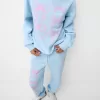 Pantalón deportivo con estampado Light blue