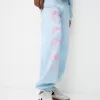 Pantalón deportivo con estampado Light blue