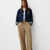 Pantalón fluido con bolsillo lateral Green