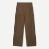 Pantalón fluido con pinzas Brown
