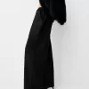 Pantalón globo con cinturón Black