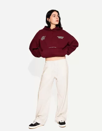 Pantalón mezcla de lino con cinturilla elástica Sand
