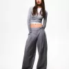 Pantalón pinzas hebilla Grey