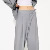 Pantalón pinzas hebilla Grey