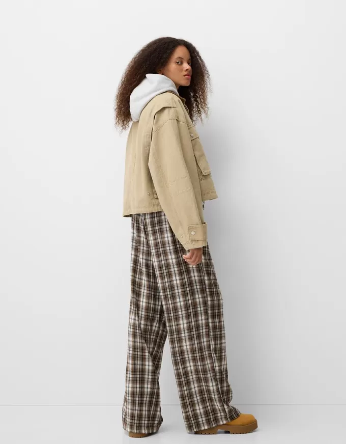 Pantalón recto cuadros Brown Pantalón recto cuadros Brown