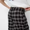 Pantalón recto cuadros Black