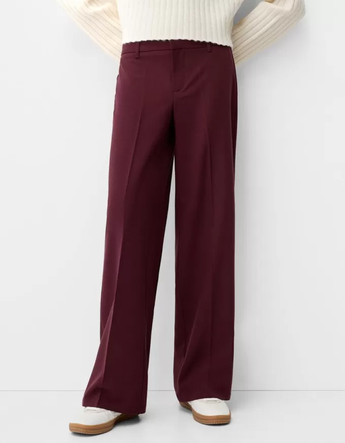 Pantalón sastre ancho Maroon Pantalón sastre ancho Maroon