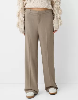 Pantalón sastre ancho Mink