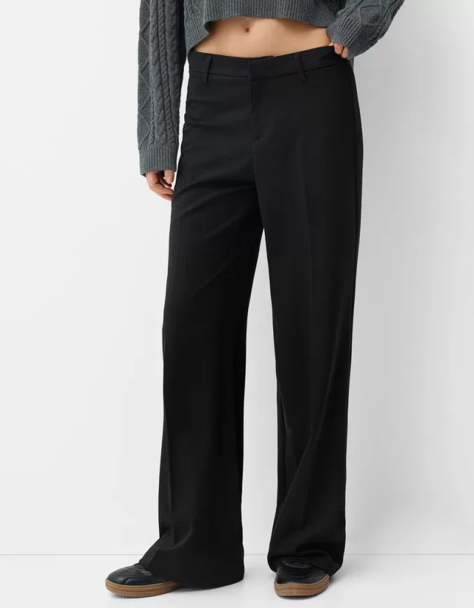 Pantalón sastre ancho Black