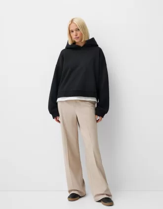 Pantalón sastre ancho Beige