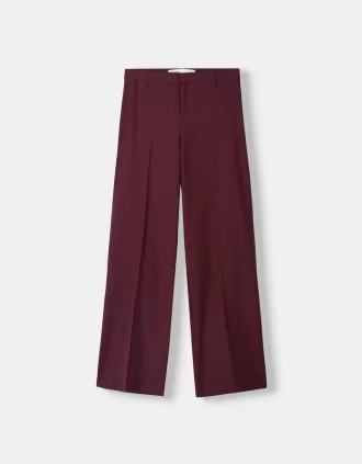 Pantalón sastre ancho Maroon