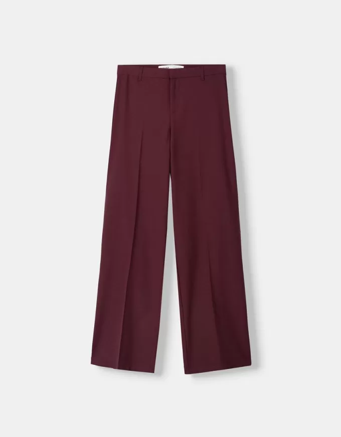 Pantalón sastre ancho Maroon Pantalón sastre ancho Maroon