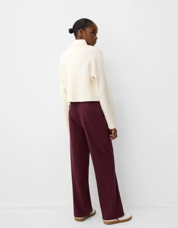 Pantalón sastre ancho Maroon Pantalón sastre ancho Maroon