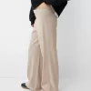 Pantalón sastre ancho Beige Pantalón sastre ancho Beige