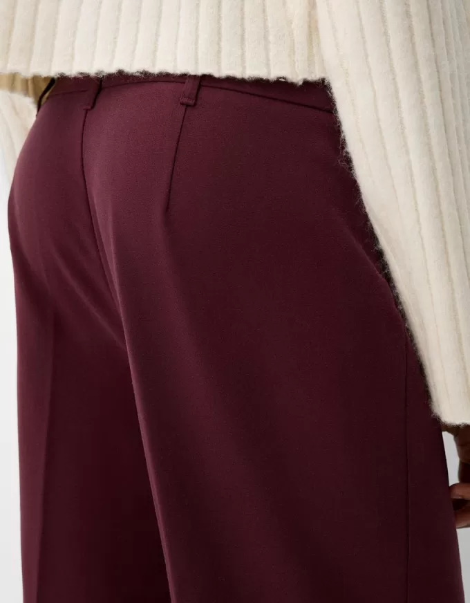 Pantalón sastre ancho Maroon Pantalón sastre ancho Maroon
