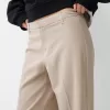 Pantalón sastre ancho Beige Pantalón sastre ancho Beige