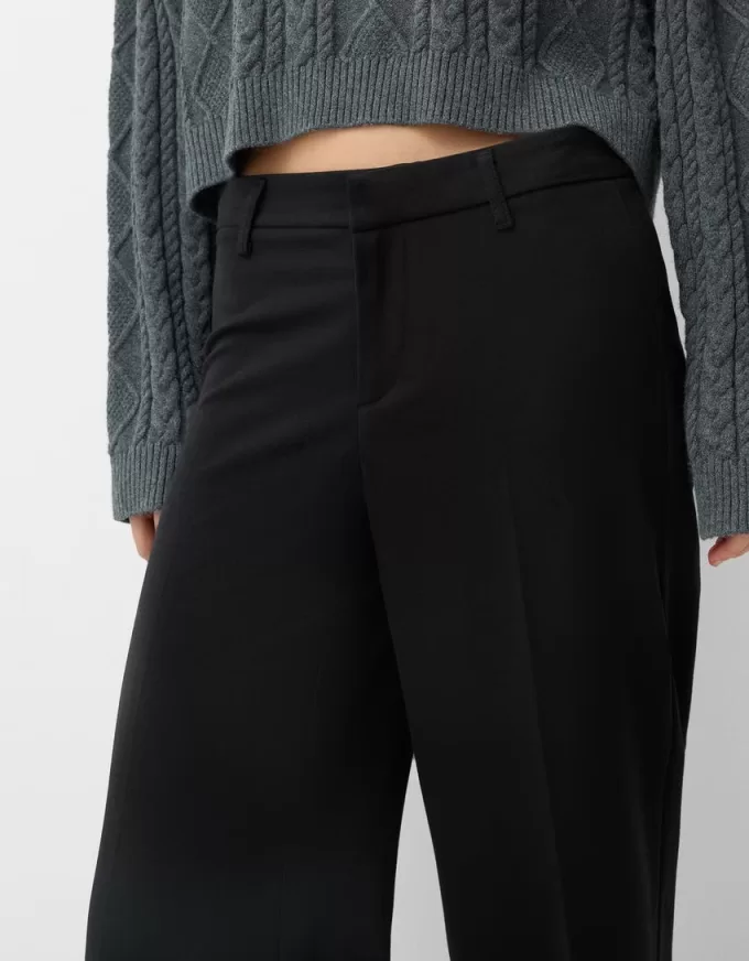 Pantalón sastre ancho Black