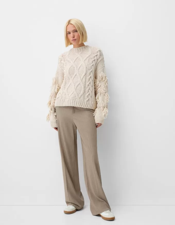 Pantalón sastre ancho Mink Pantalón sastre ancho Mink