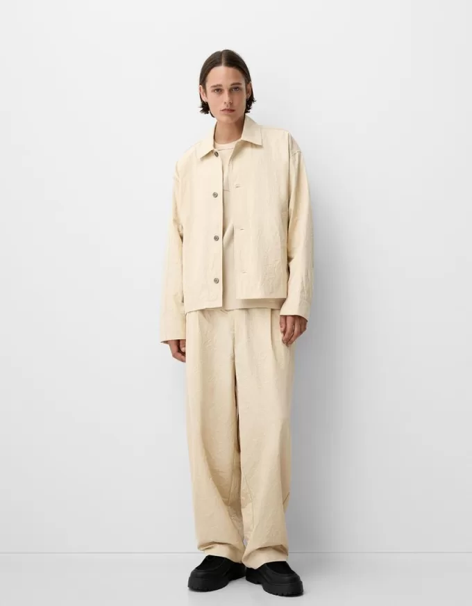 Pantalón super baggy con pinzas Sand Pantalón super baggy con pinzas Sand