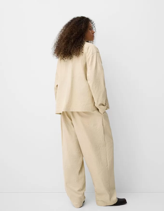 Pantalón super baggy con pinzas Sand Pantalón super baggy con pinzas Sand