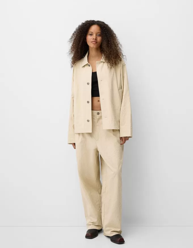 Pantalón super baggy con pinzas Sand Pantalón super baggy con pinzas Sand