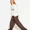 Pantalones anchos con cordones Brown