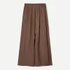 Pantalones anchos con cordones Brown