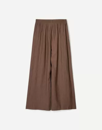 Pantalones anchos con cordones Brown