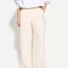 Pantalones anchos con cordones Cream