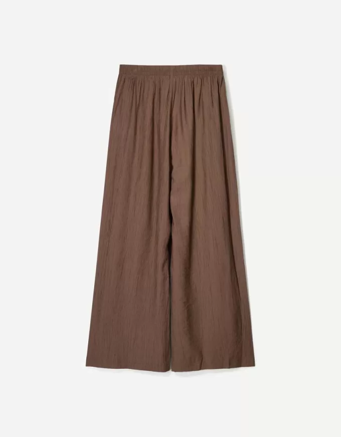 Pantalones anchos con cordones Brown