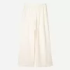 Pantalones anchos con cordones Cream