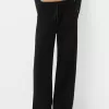 Pantalones anchos suaves Black