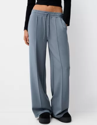 Pantalones anchos suaves Dark grey