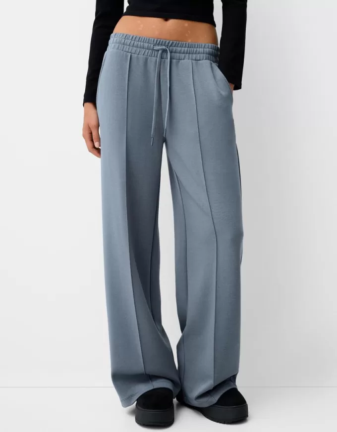 Pantalones anchos suaves Dark grey