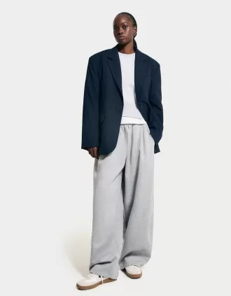 Pantalones anchos suaves Grey