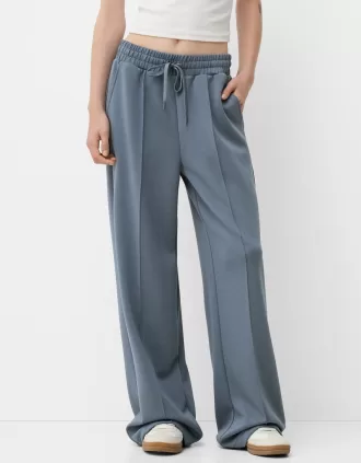 Pantalones anchos suaves Dark grey