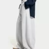Pantalones anchos suaves Grey
